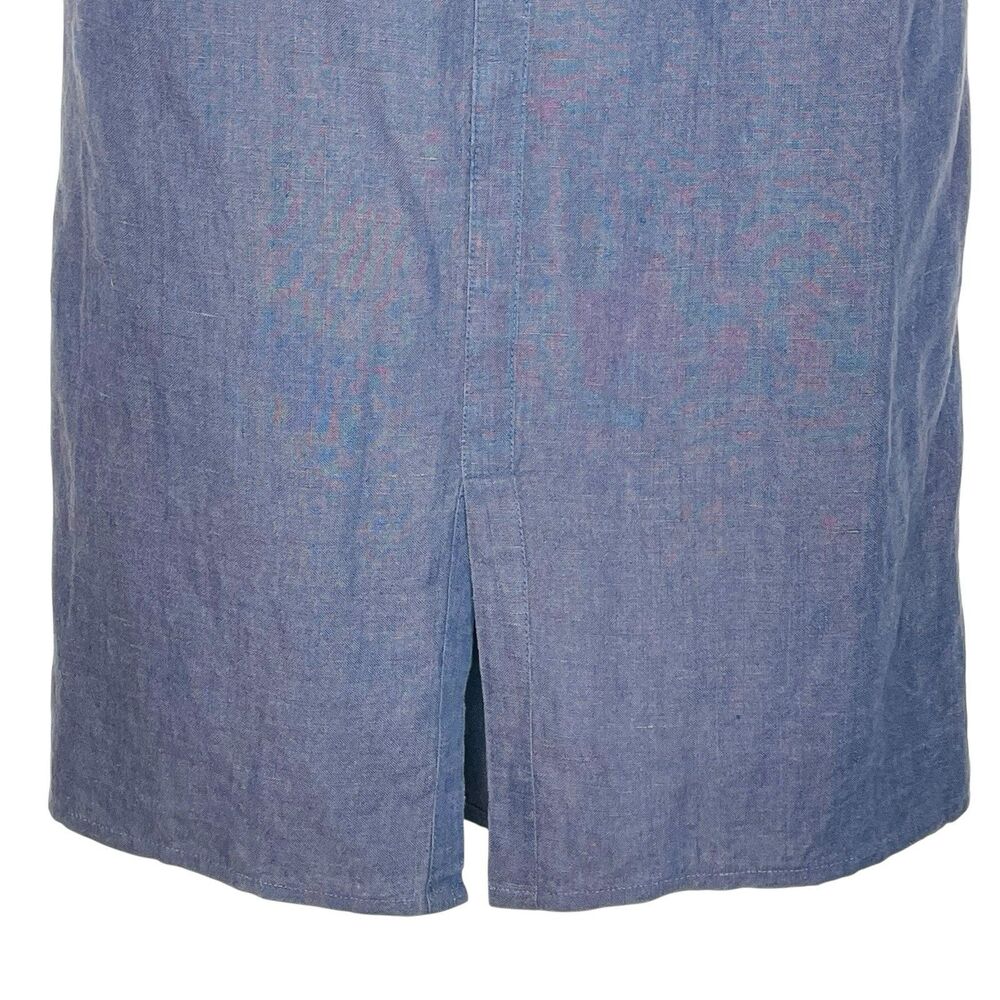 Flax 100% Linen Skirt Small Pull On Maxi Coastal Artsy Relaxed Lagenlook Natural - Picture 3 of 5
